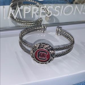 Silver Gamecock Bracelet